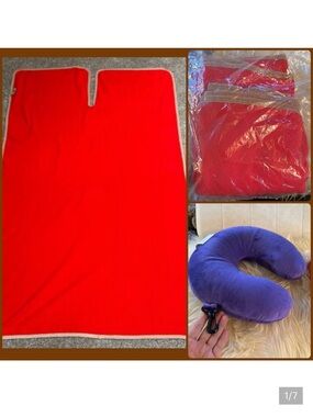 Travel pillow and shoulder blanket for plane or car